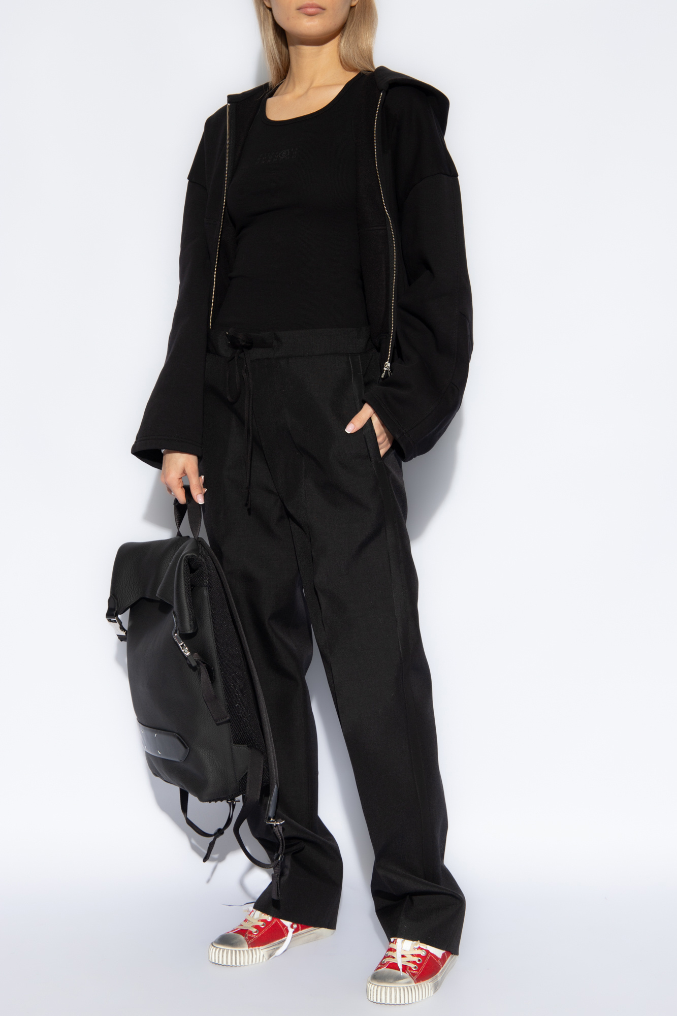 Maison Margiela Drawstring Waist straight-leg Trousers